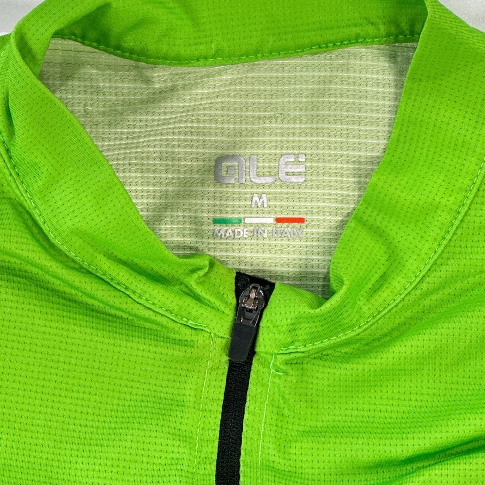 Alé Men’s Race Fit Bike Jersey Neon Green Black M - Picture 3 of 7